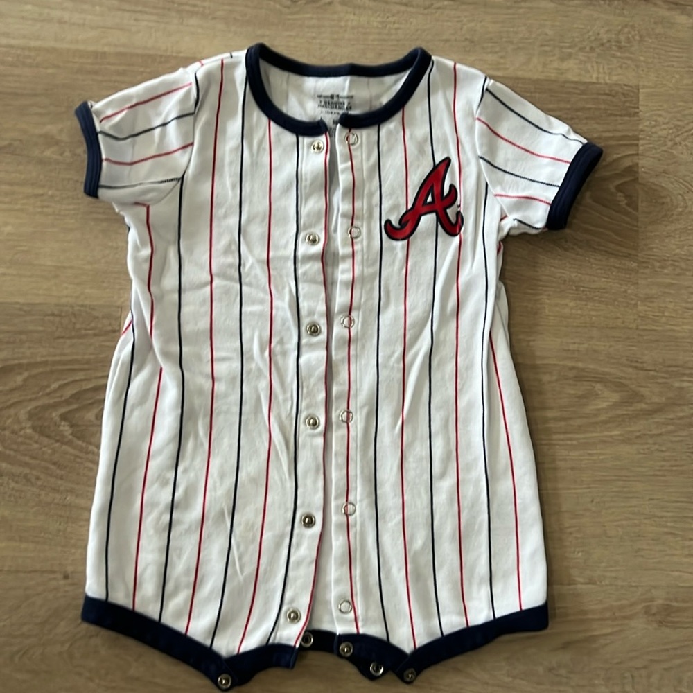 MLB Atlanta Braves Romper Baby 9m 9 months